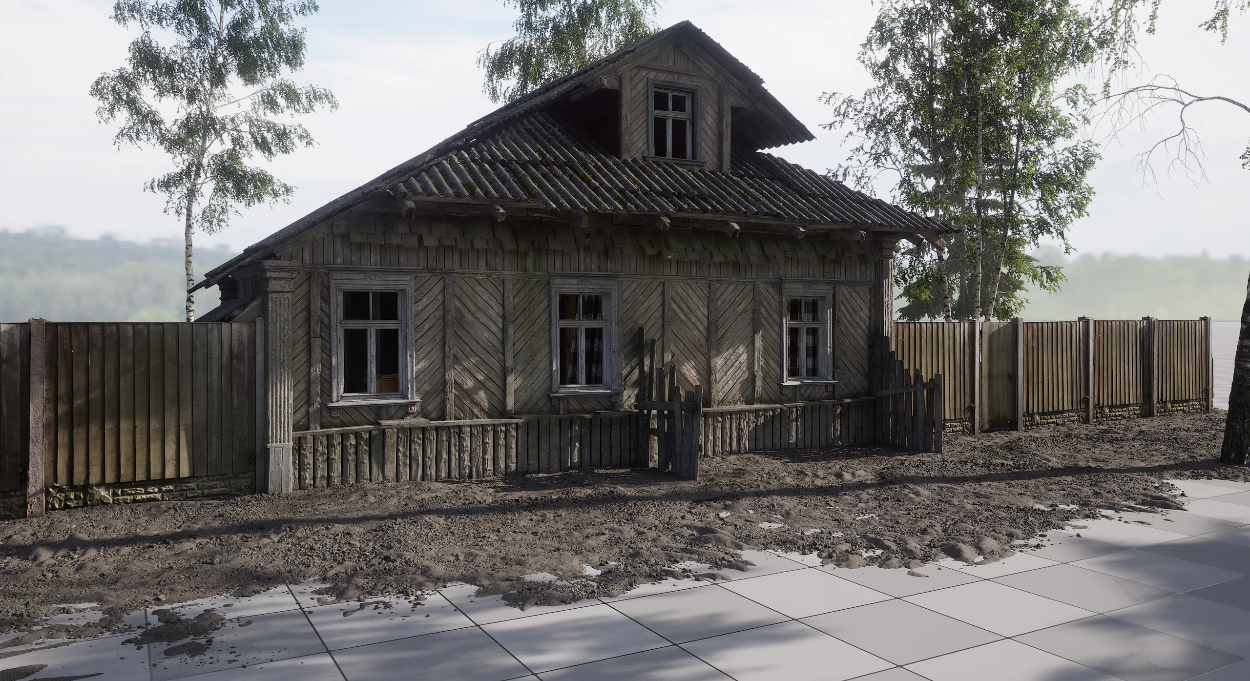 Patterned Wood House